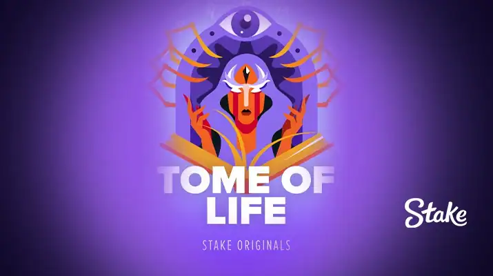 Stake Tome of Life, Juego Original con RTP 97.84%, sistema Provably Fair